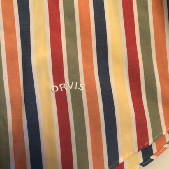 Orvis Collared Multicolor Striped Button-down - Picture 3 of 4